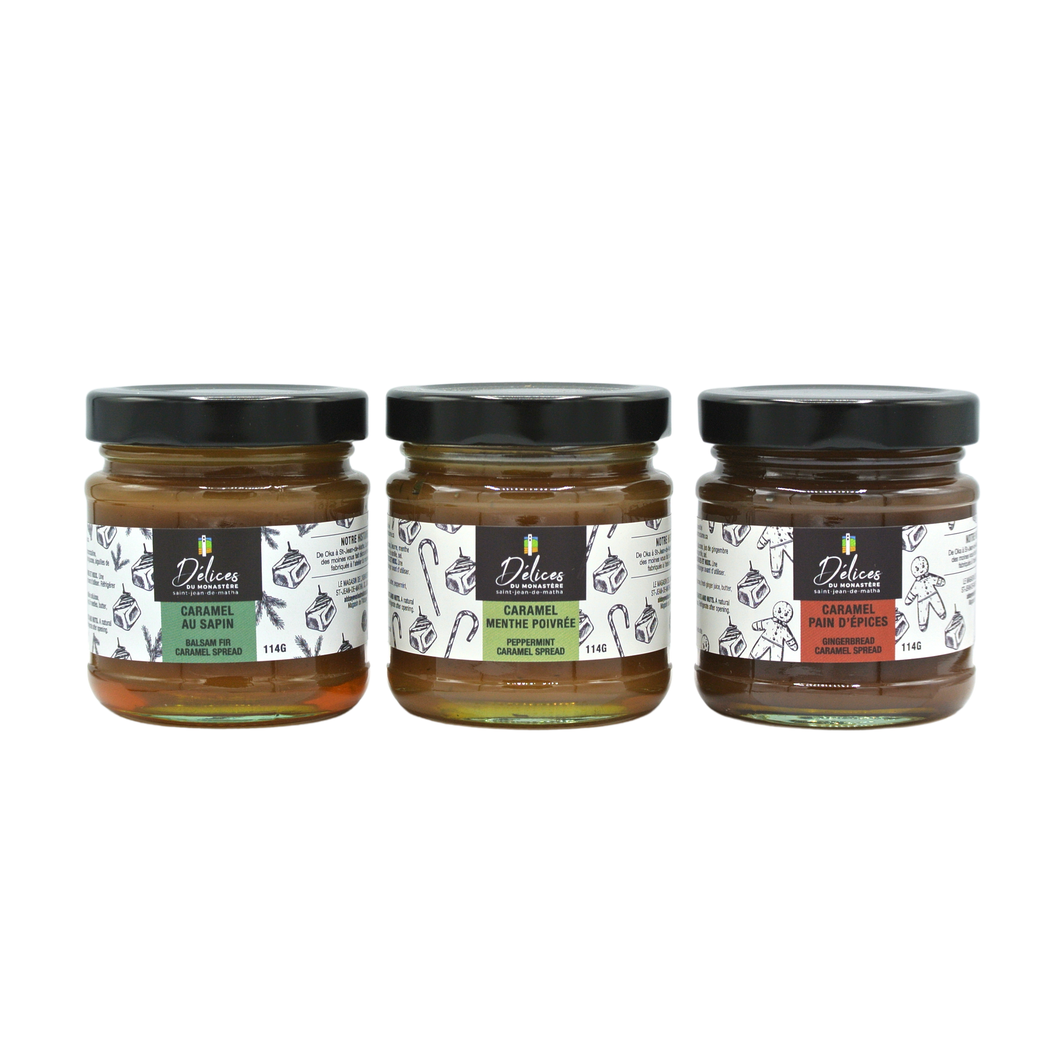 Trio of mini Christmas toffees