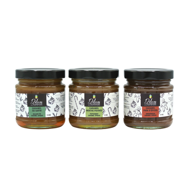 Trio of mini Christmas toffees