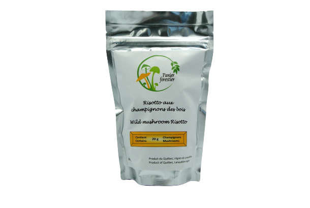 Risotto with wild mushrooms Forest baskets