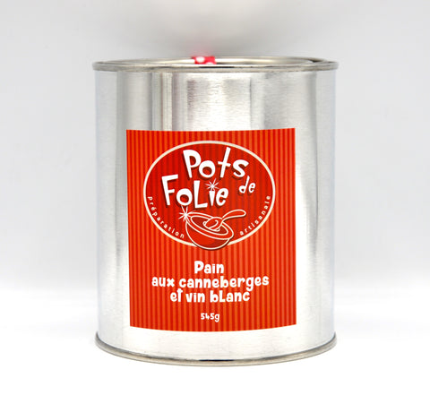 Cranberry and White Wine Bread Mix by Pots de Folie (545 g)  