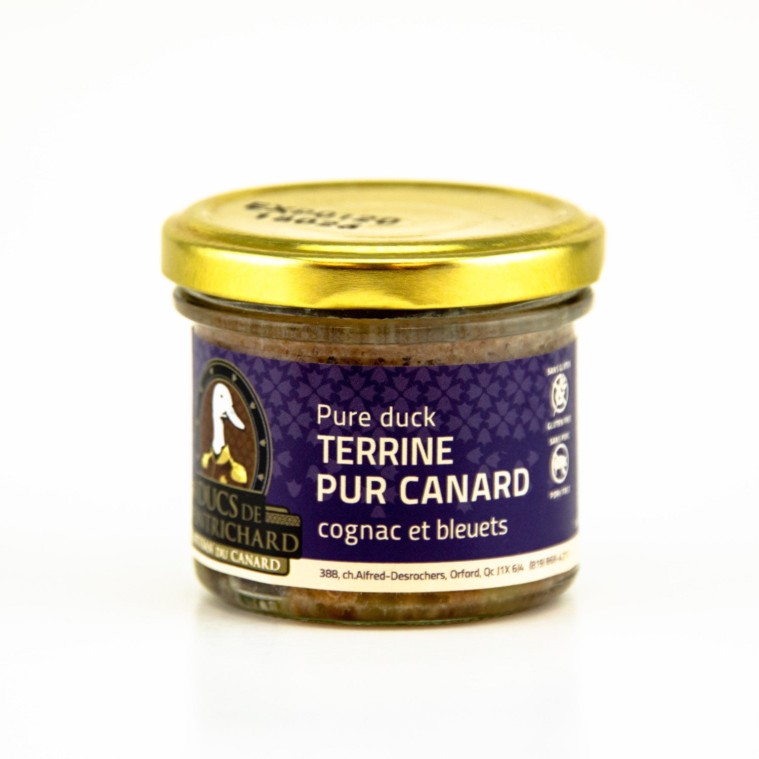 Pure Duck Terrine with Cognac and Blueberries by Ducs de Montrichard (86 g)